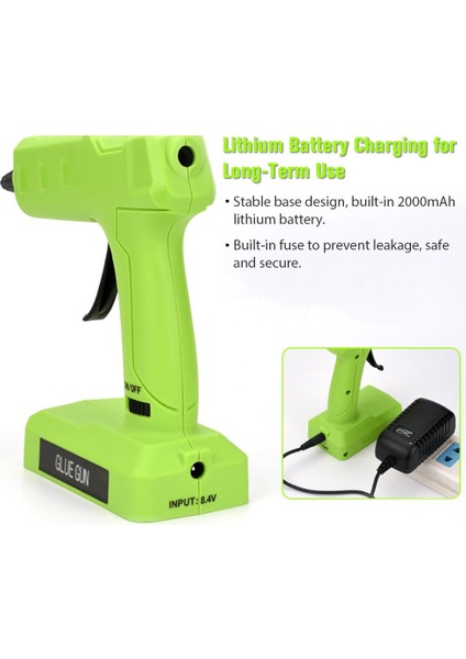 Abd 6000MAH El Kablosuz Elektrikli Tutkal Makinesi Sıcak Eriyik Tutkal Makinesi Portablehousehold Manuel Tamir Için El Yapımı (Yurt Dışından) modelleri