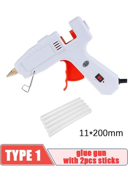 2 Adet Sopa ile 20W, Ab 20W-120W Sıcak Tutkal Tabancası ile 11*200MM Tutkal Çubuğu Dıy Mini Guns Yapıştırıcı Çubuk Sıcak Tutkal Tabancası Araçları Dıy Zanaat Onarım Aracı Için (Yurt Dışından)