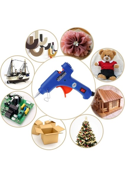 Blue-10 Tutkal Çubukları Abd 20W Sıcak Tutkal Tabancası Ev Dıy Mini Endüstriyel Tabancalar Isı Sıcaklığı Termo Elektrikli Tamir El Aleti 7mm Tutkal Çubukları ile (Yurt Dışından) modelleri