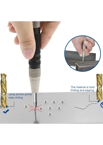 Siyah Kırmızı Otomatik Kerner/punch, Metal Çekirdek Malzemesi Hss'dir, Cam/ahşap/plastik/taş/çelik Için, Metal Için Otomatik Iğne (Yurt Dışından) modelleri