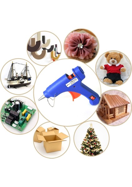 Ab Mavı 1 Adet Profesyonel Yüksek Sıcaklık Isıtıcı Eriyik Sıcak Tutkal Tabancası 20 W Tamir Isı Aracı Isı Tabancası Mavi Mini Tabancası Ab Tak (Yurt Dışından) modelleri