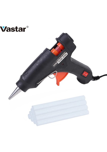 1 Adet 20W Ab Beyaz 20W Sıcak Tutkal Tabancası Mini Ev Endüstriyel Silahlar Isı Sıcaklığı Termo Elektrikli Tamir Aracı Kullanımı 10 Adet 7X100MM Tutkal Çubukları (Yurt Dışından) fırsatları