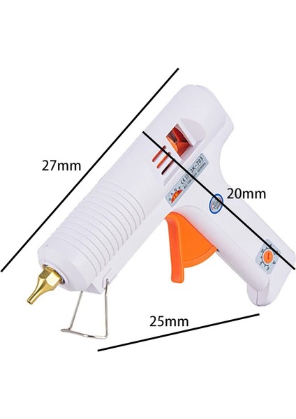 Beyaz Ab 110 W Sıcak Tutkal Tabancası Ayarlanabilir Yüksek Sıcaklık Tutkal Tabancası Greft Onarım Aracı Isı Tabancası AC110-240V 11MM Tutkal Çubuğu (Yurt Dışından) fırsatları