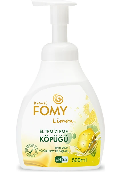 Limon Köpük Sabun El Yüz Vücut Temizlik Köpüğü 500 ml