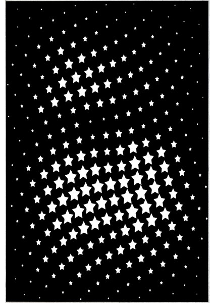 Dijital Mutfak Halısı Yıldız Deri Kaymaz Taban Modern Willow Siyah fiyatları