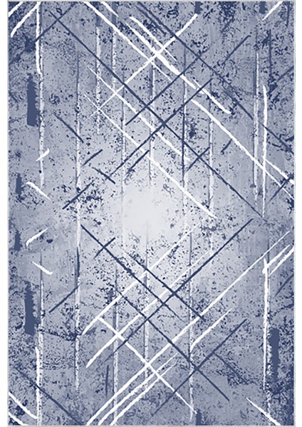 Dijital Mutfak Halısı Yıldız Deri Kaymaz Taban Modern Allissa Mavi fiyatları