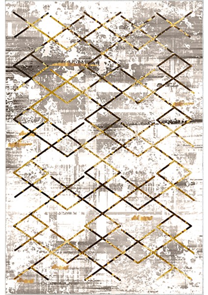 Dijital Mutfak Halısı Star Pamuk Kaymaz Taban Modern Brooklyn Gold fiyatları