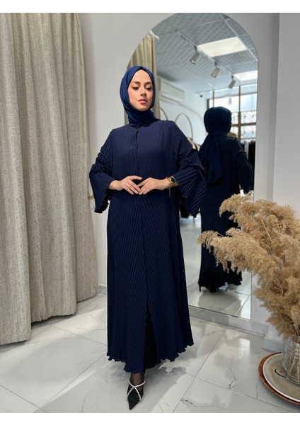 Pıeef 2415 Lacivert Akor Abaya