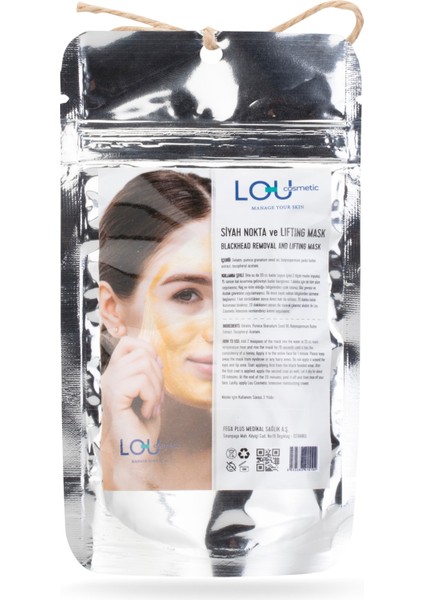 LOU COSMETİCS SİYAH NOKTA VE LİFTİNG MASKE