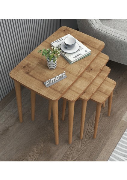 4 Lü Mdf Zigon Sehpa Takımı, Sehpa Takımı, zigon sehpa