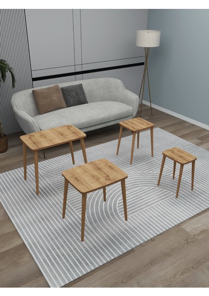4 Lü Mdf Zigon Sehpa Takımı, Sehpa Takımı, zigon sehpa