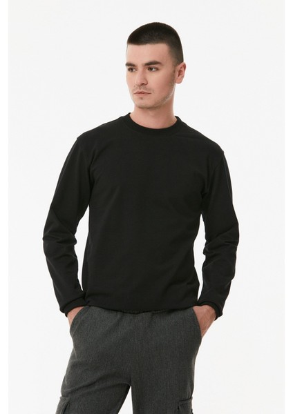 Basic Bisiklet Yaka Sweatshirt indirimleri