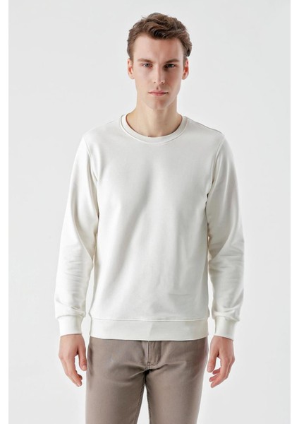 Slimfit Bisiklet Yaka Renk 2 Iplik Erkek Sweatshirt fiyatları