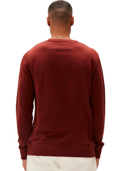 Logo Crewneck Sweatshirt Kahve-Siyah