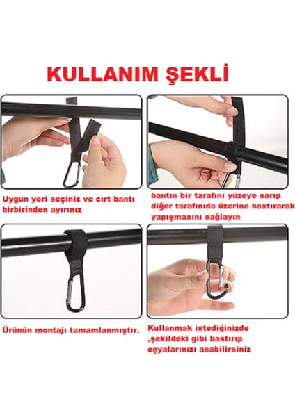 Puset Kancası Bebek Arabası Askı Aparatı 2'li indirimleri