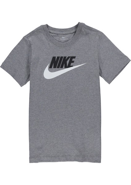 Çocuk Gri Baskılı T-Shirt AR5252-091