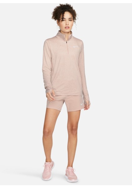 Kırmızı - Pembe Kadın Dik Yaka Sweatshirt CU3220-601 W Nk Df Element Top Hz