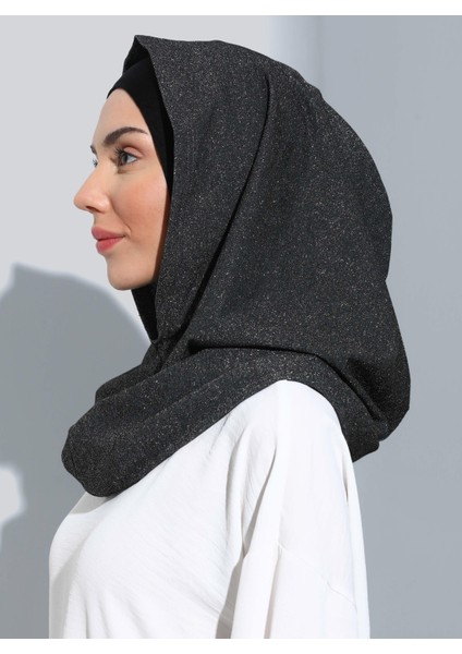 ST300-SİMLİ Abiye Hijab 01 Siyah - Siyah - fiyatları