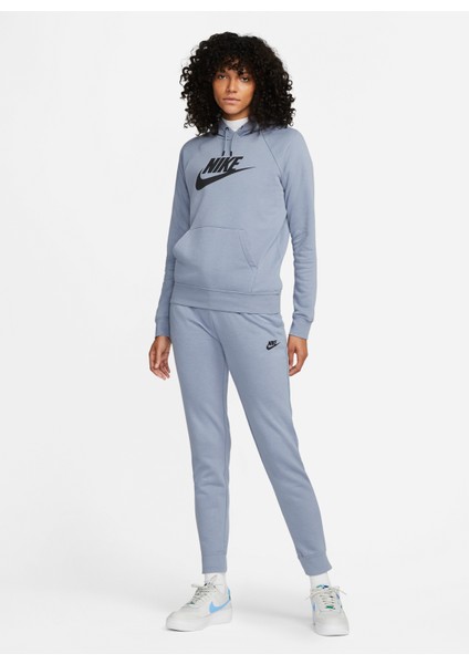 Standart Mavi Kadın Eşofman Altı DX2320-493 W Essntl Pant Reg Flc Mr