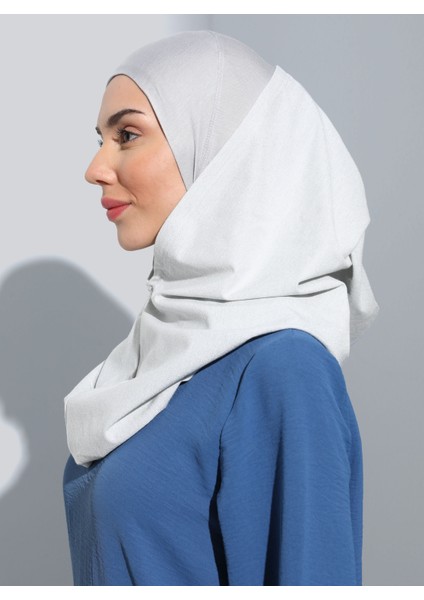 ST300-SİMLİ Abiye Hijab 05 Krem - Krem- modelleri