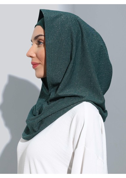 ST300-SİMLİ Abiye Hijab 21 Zümrüt - Zümrüt Yeşili - fiyatları