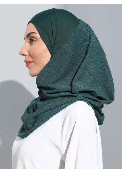 ST300-SİMLİ Abiye Hijab 21 Zümrüt - Zümrüt Yeşili - modelleri
