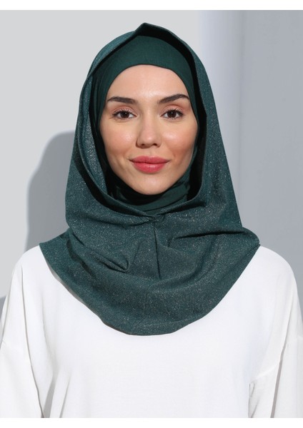 ST300-SİMLİ Abiye Hijab 21 Zümrüt - Zümrüt Yeşili - fırsatları