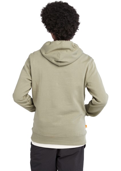 Kahve Erkek Kapüşonlu Sweatshirt TB0A2BJHCN81_TREE Logo Hoodie modelleri