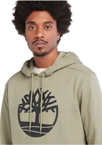 Kahve Erkek Kapüşonlu Sweatshirt TB0A2BJHCN81_TREE Logo Hoodie fırsatları