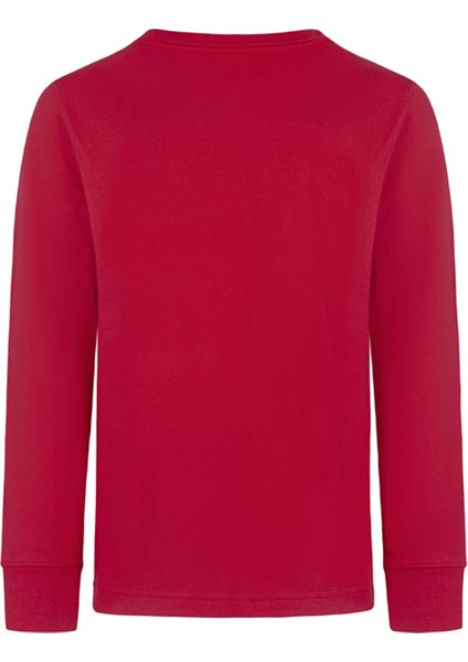 Çocuk Kırmızı Bisiklet Yaka Baskılı Sweatshirt 95C591-R78 Jdb Practıce Flıght Ls T fiyatları