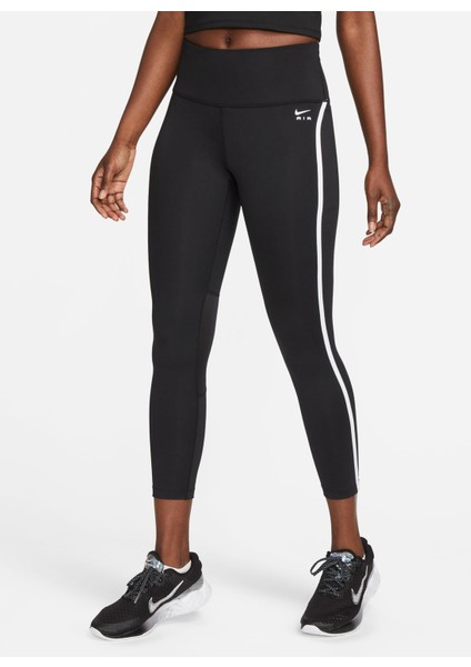 Siyah - Gri - Gümüş Kadın Dar Paça Slim Fit Tayt FB7612-010 W Nk Aır Fast Df Mr 7/8
