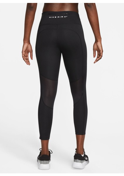 Siyah - Gri - Gümüş Kadın Dar Paça Slim Fit Tayt FB7612-010 W Nk Aır Fast Df Mr 7/8 fiyatları