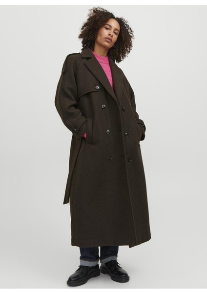 Kahve Kadın Trençkot Jxrosıe Wool Blend Trenchcoat Otw fırsatları