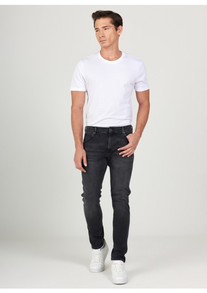 Düşük Bel Slim Fit Erkek Denim Pantolon W18S02958 Larston Jean Pantolon