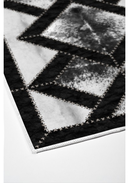 Dijital Salon Halısı Star Pamuk Kaymaz Taban Modern Posy Gri fırsatları
