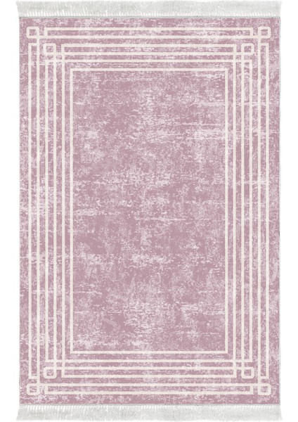 Dijital Salon Halısı Star Pamuk Kaymaz Taban Saçaklı Modern Shelbi Pudra fiyatları