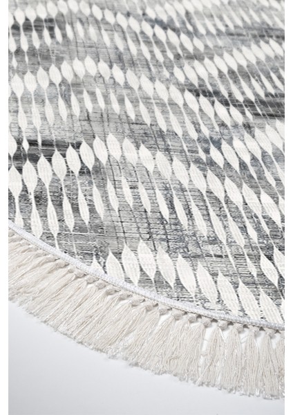 Dijital Mutfak Halısı Star Pamuk Kaymaz Taban Saçaklı Oval Iskandinav Renata Antrasit fırsatları