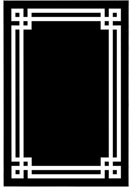 Dijital Mutfak Halısı Star Pamuk Kaymaz Taban Modern Jaz Siyah fiyatları