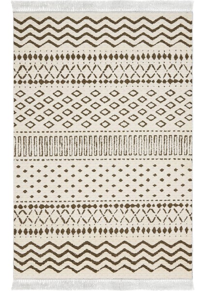 Dijital Mutfak Halısı Trend Keçe Kaymaz Taban Saçaklı Iskandinav Cade Kahve fiyatları