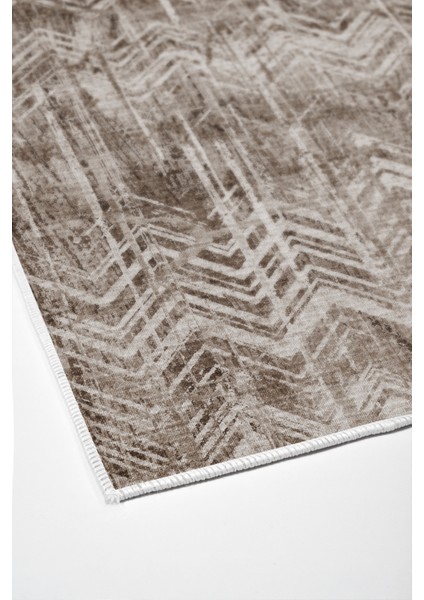 Dijital Salon Halısı Trend Keçe Kaymaz Taban Iskandinav Mel Kahve fırsatları