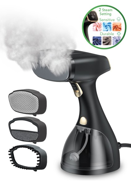 KSI-670 Portatif Seramik Tabanlı 1600 Watt Premium Kutulu Buharlı Kırışık Giderici