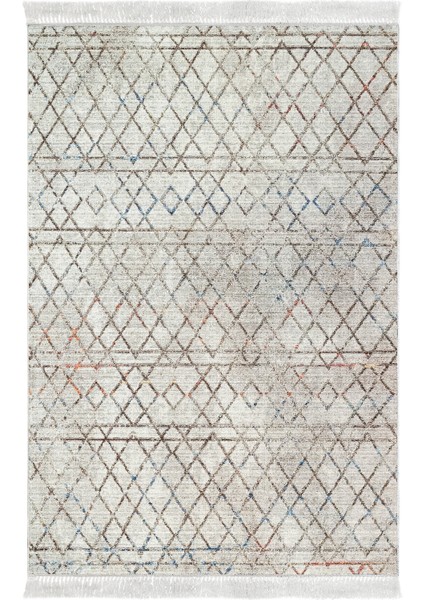 Dijital Salon Halısı Star Pamuk Kaymaz Taban Saçaklı Iskandinav Nydia Bej fiyatları