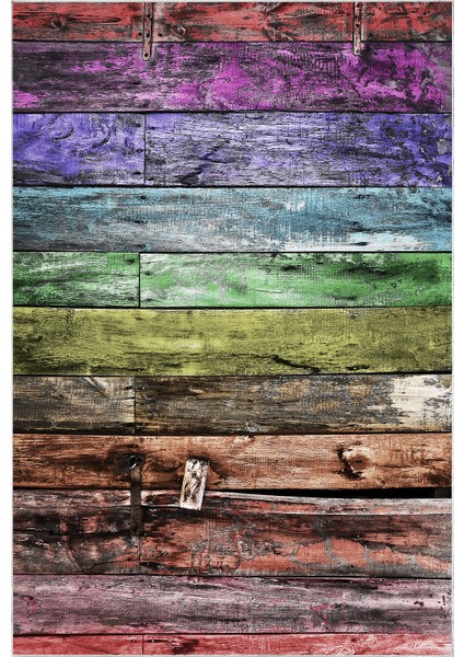 Dijital Mutfak Halısı Yıldız Deri Kaymaz Taban Modern Alannah Renkli fiyatları