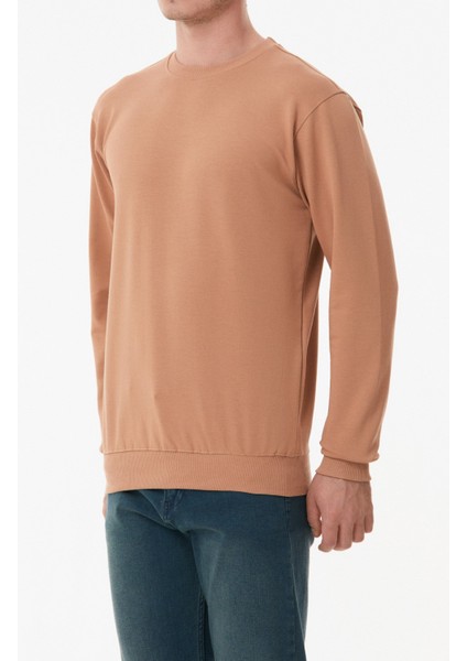 Fullamoda Basic Bisiklet Yaka  Sweatshirt