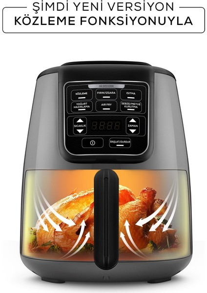 Air Pro Cook Köz Xl Airfryer Space Gray Black