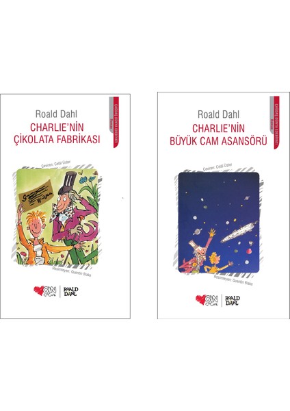 Charlie'nin Çikolata Fabrikası - Charli'nin Büyük Cam Asansörü 2 Kitap - Roald Dahl