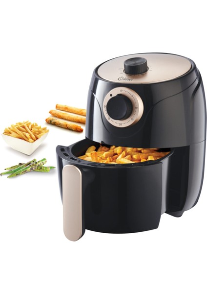 Kaf 5515 Air Fryer Yağsız Fritöz Kızartma Makinesi 800 W