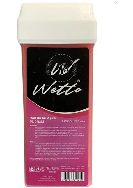 Wetto Kartuş Ağda Pudralı 100ML