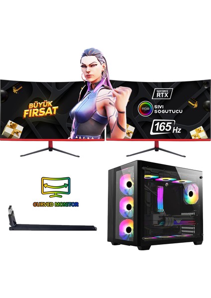FF PRİME İ590 EKSTRA İ5-9400F 32GB RAM 1TB SSD RTX4060 8GB Aqua x120 Sıvı Sogutmalı Oyun Pc