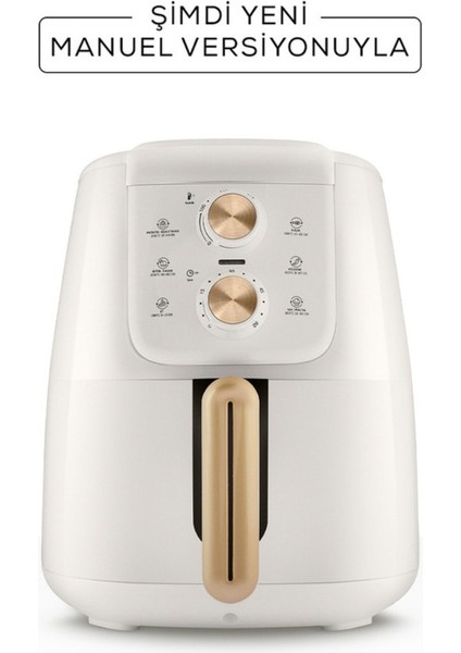 Air Pro Cook Manuel Xl Airfryer Krem Gold